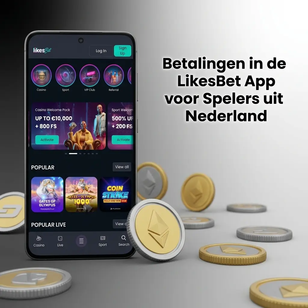 Betaalmethoden beschikbaar in de LikesBet app