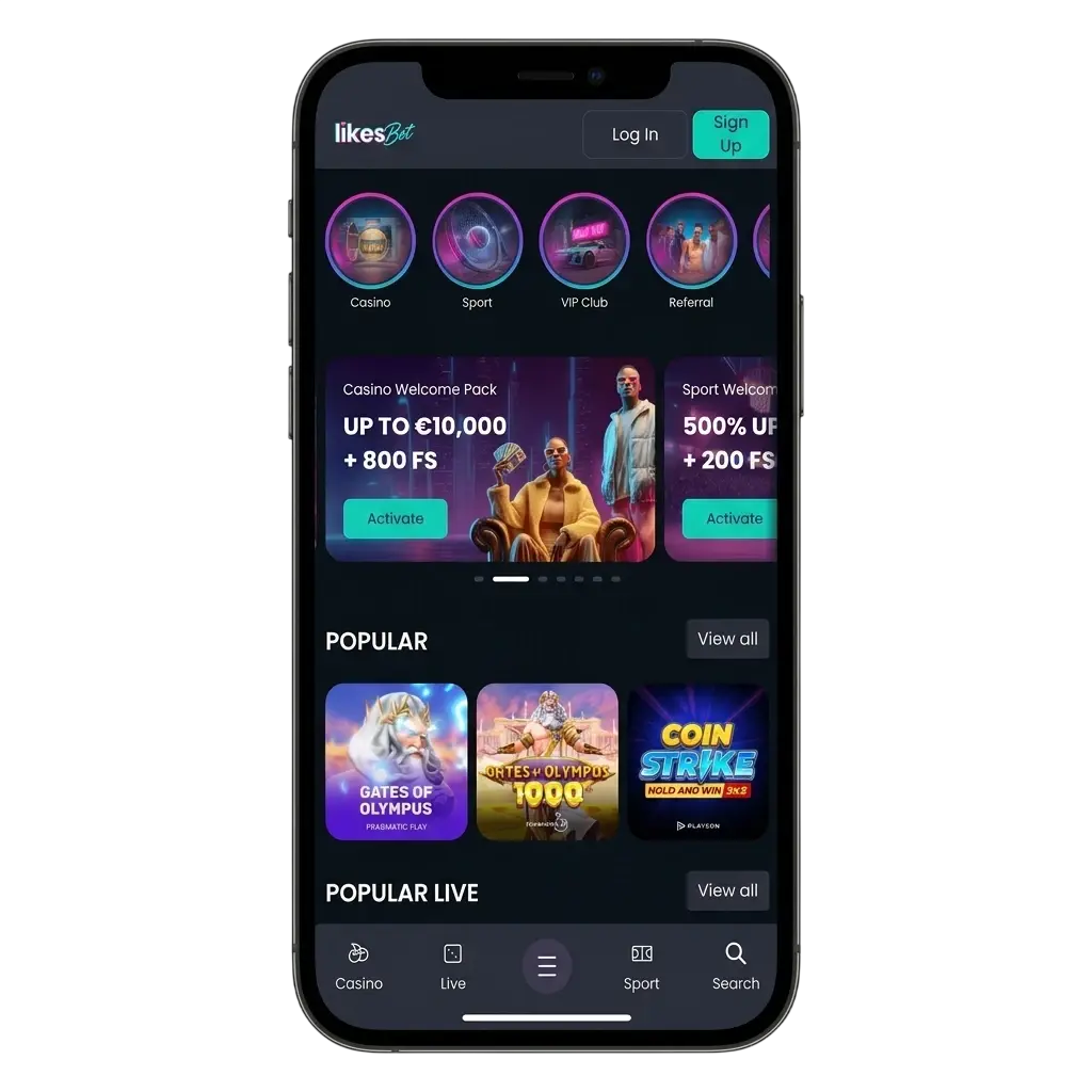 LikesBet app download voor Android en iOS