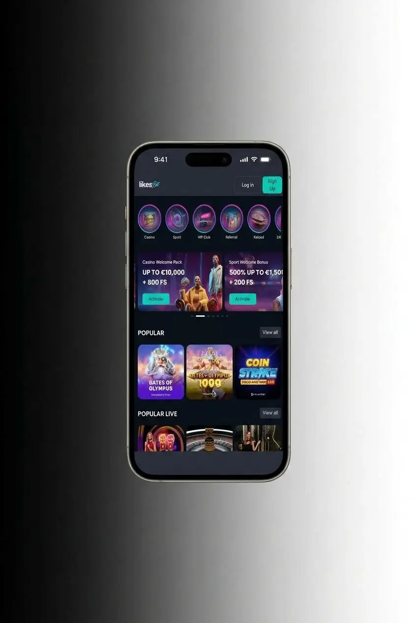 LikesBet PWA installatie op iOS