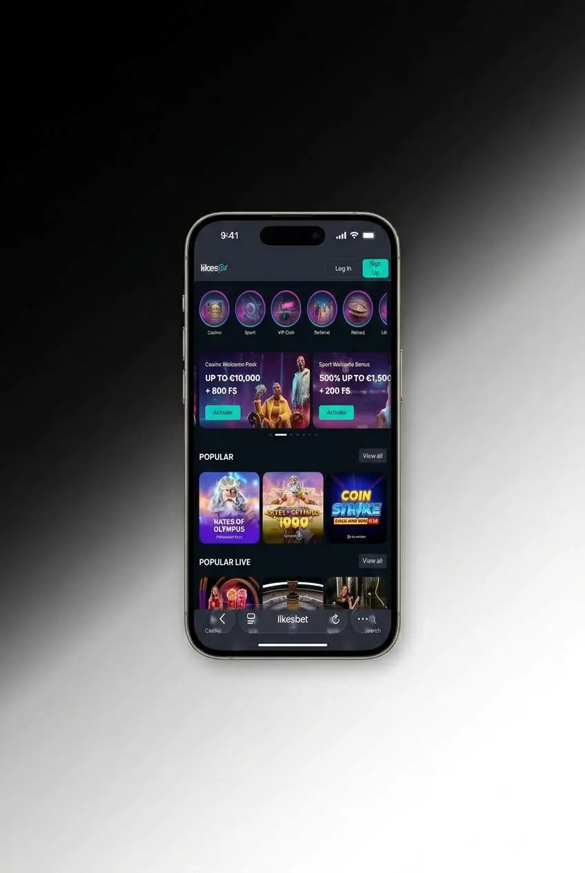 LikesBet PWA installatie op smartphone