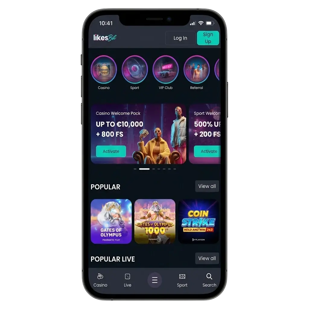 LikesBet iOS-app installatie op iPhone