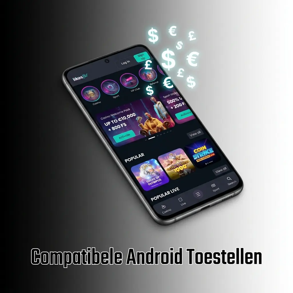 Compatibele Android toestellen voor de LikesBet app