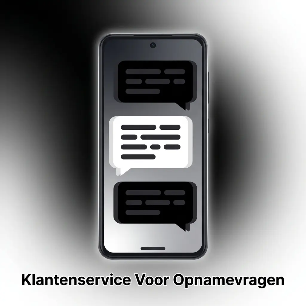 Klantenservice medewerker helpt bij opnamevragen
