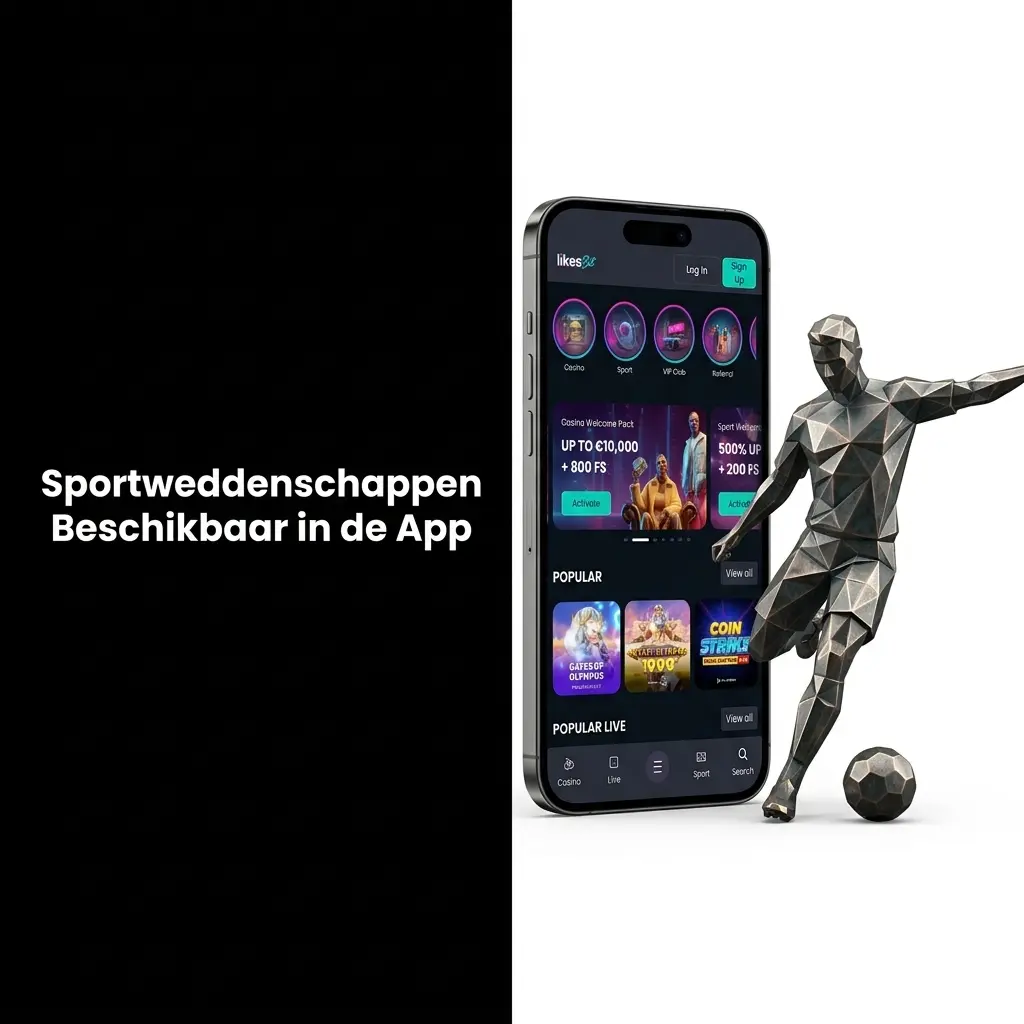 Overzicht van sportweddenschappen in de LikesBet-app