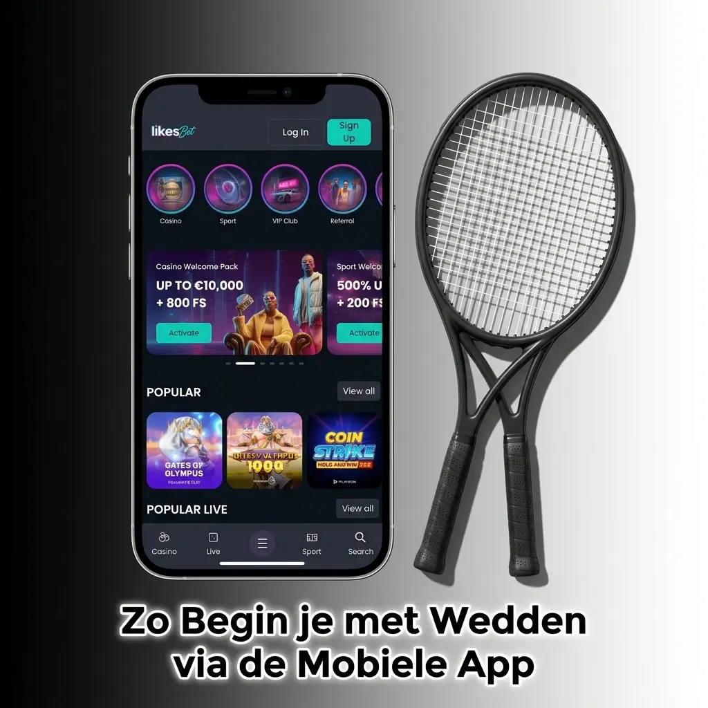 Wedden via de LikesBet mobiele app