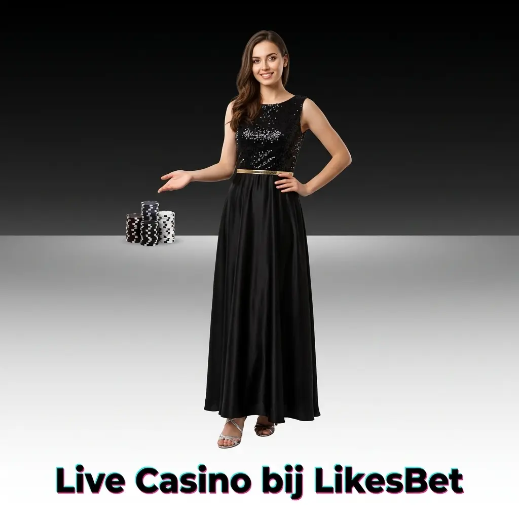 Live casino dealer in studio bij LikesBet
