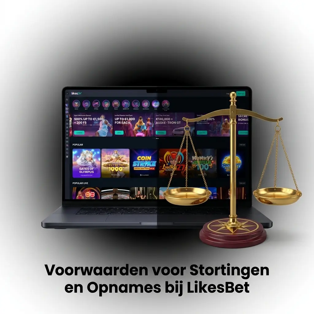 Overzicht van stortings- en opnamevoorwaarden bij LikesBet